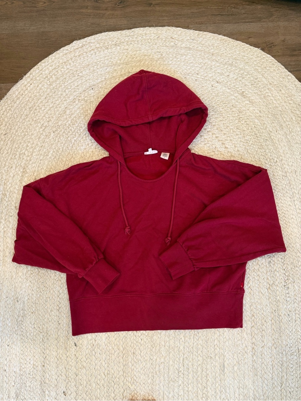 Levi's Women's Maroon Hooded Pullover